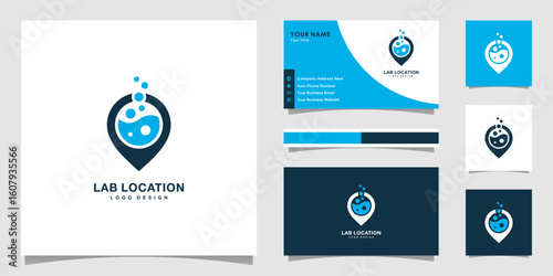 lab location logo vector design