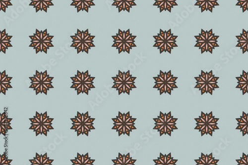 Seamless Fashion Digital Textile Art Cloth Template Tile Decoration Design Shape Luxury Interior Geometric Fabric Texture Wallpaper Endless Visual Background Perspective Graphic Symmetric Pattern.