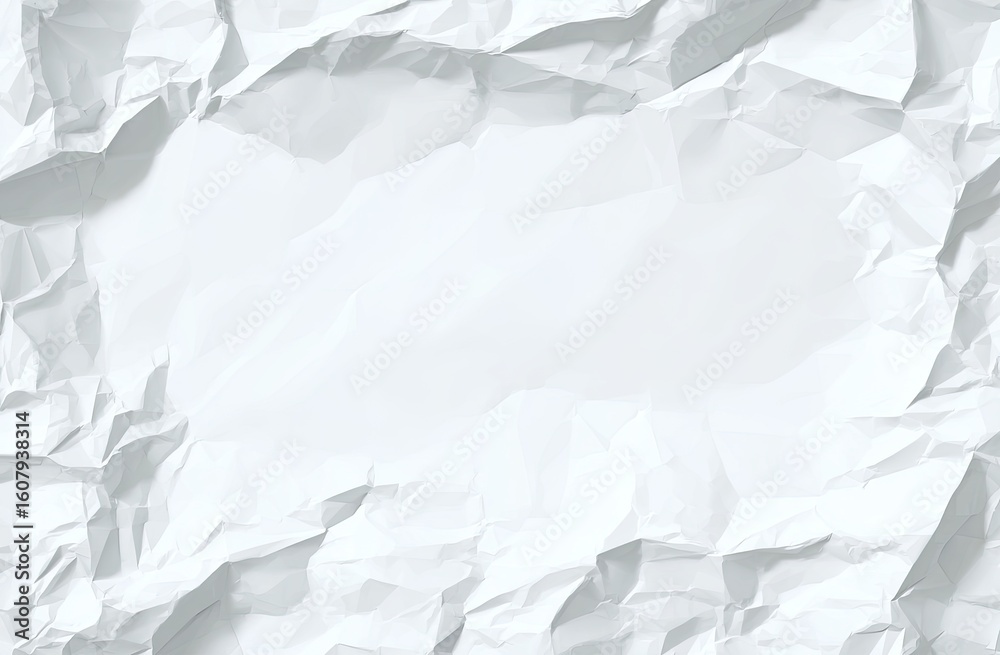 Obraz premium Crumpled white paper texture