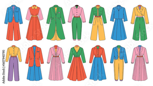 Colorful Womenswear Outfits Collection fashion clothing
