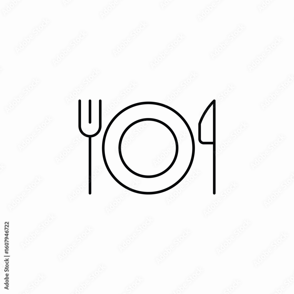 dining area icon sign vector dining area icon sign vector