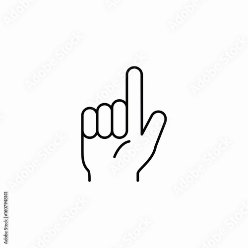 hand point icon sign vector