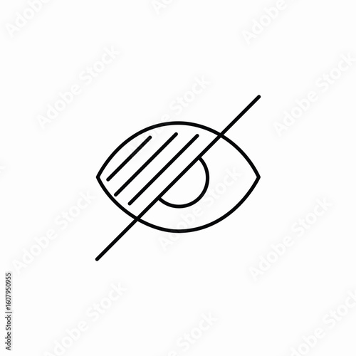 view permission icon sign vector