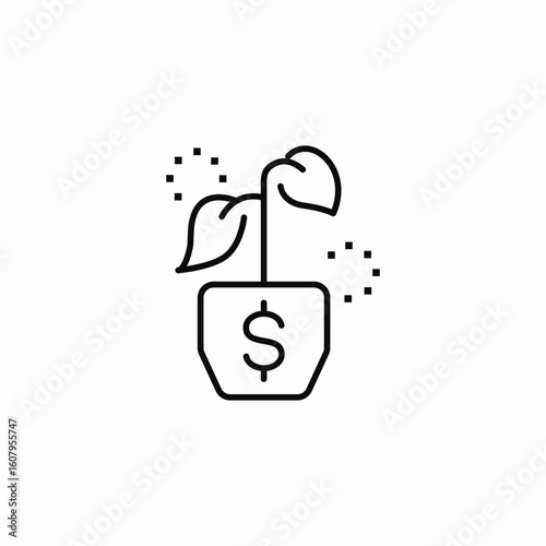 financial growth icon sign vector