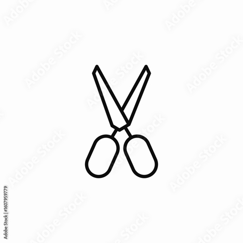 scissors cut icon sign vector