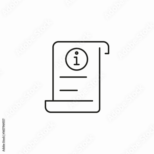 information paper icon sign vector