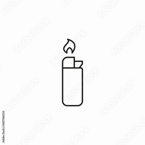 pocket lighter icon sign vector