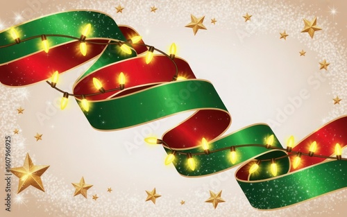 Sparkling Ornament Christmas Background

