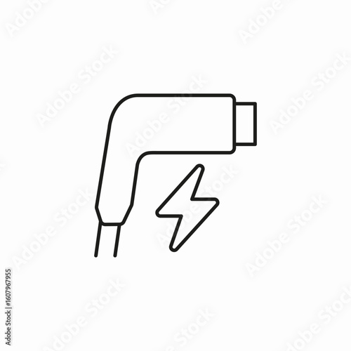 vehicle charge icon sign vector