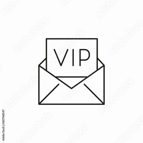 vip message icon sign vector