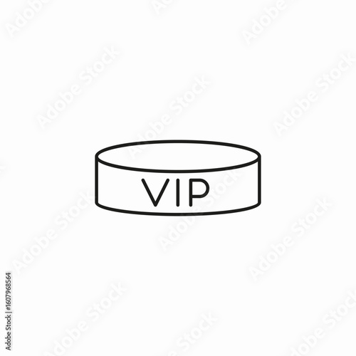 vip scene icon sign vector