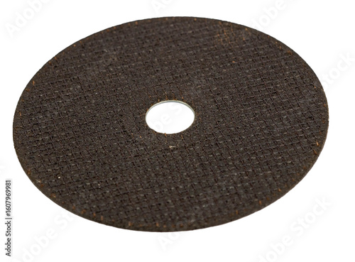 metal cutting disc on transparent background