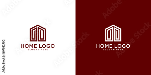 Home Logo Design Template vector