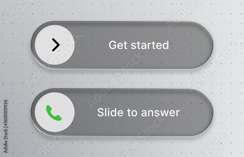 Black liquid glass sliders for app and web ui design. Modern user interface element. Minimalist abstract vector background.