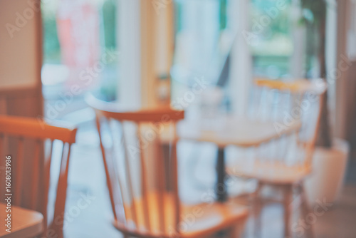 飲食の店内ぼかし風景