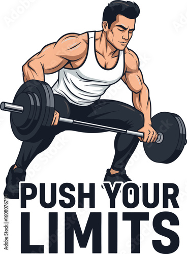 ChatGPT said:
🔥💪 PUSH YOUR LIMITS 💪🔥
Dynamic fitness artwork of a muscular man lifting a heavy barbell—perfect for gym posters and motivation. Break boundaries—download and power your passion!