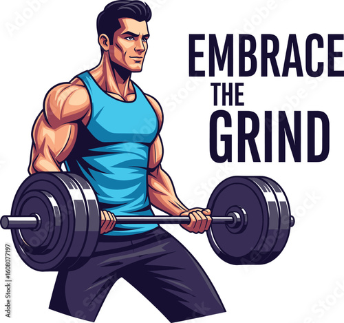 ChatGPT said:
🔥💥 EMBRACE THE GRIND — POWER THROUGH PAIN! 💥🔥
Bold and intense vector of a muscular man lifting heavy barbells with fierce focus. Let this artwork ignite your fitness journey—