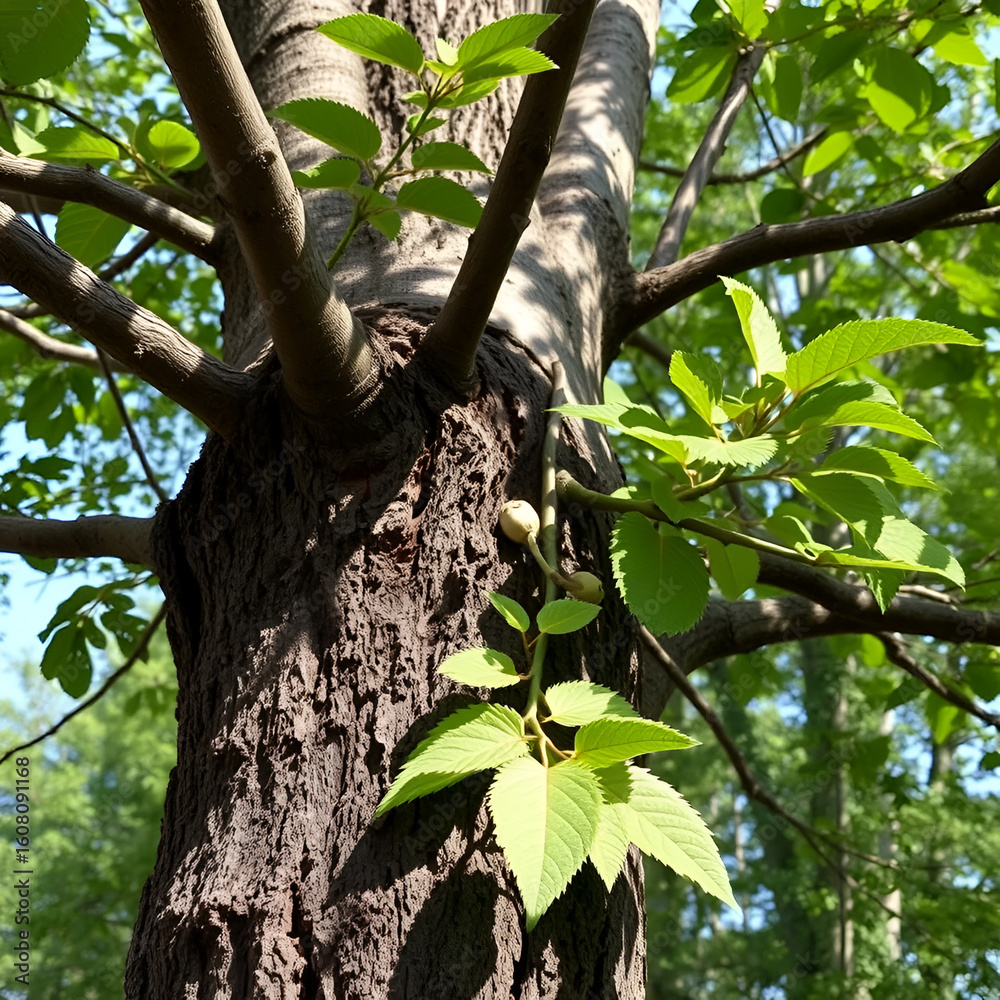 Fototapeta premium The grafted to a tree