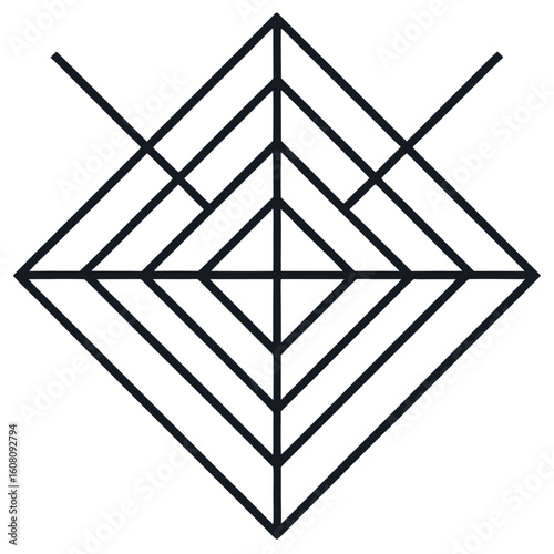Illustration of perpendicular lines and geometric shapes for educational purposes