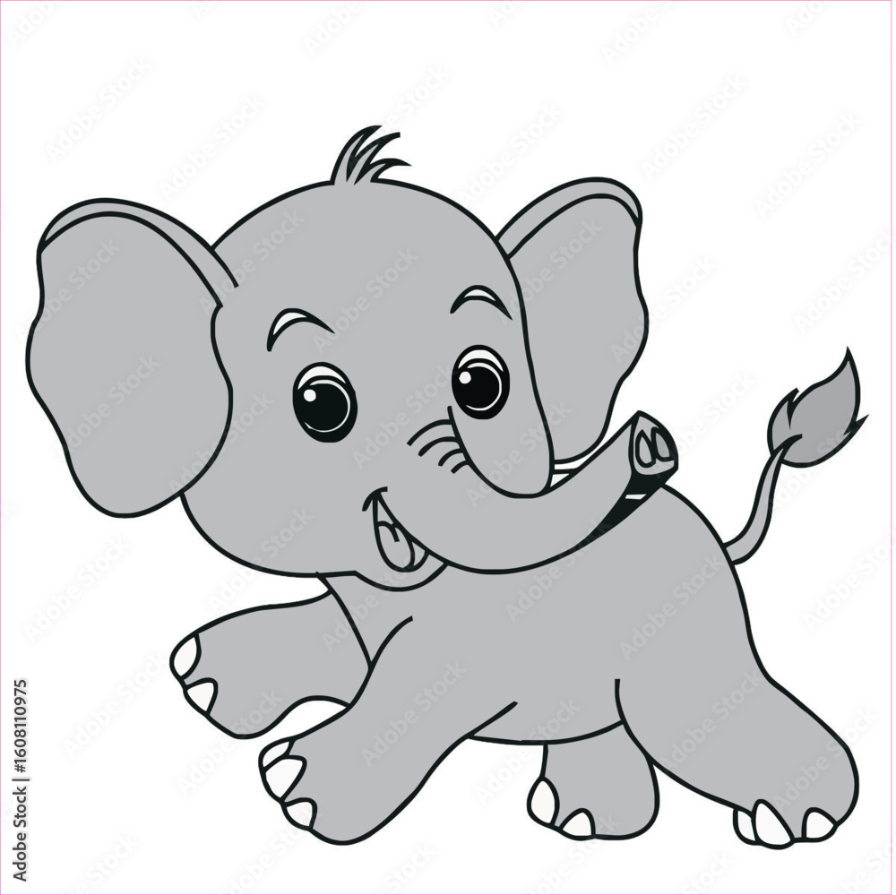 Fototapeta premium Elephant in Natural Habitat