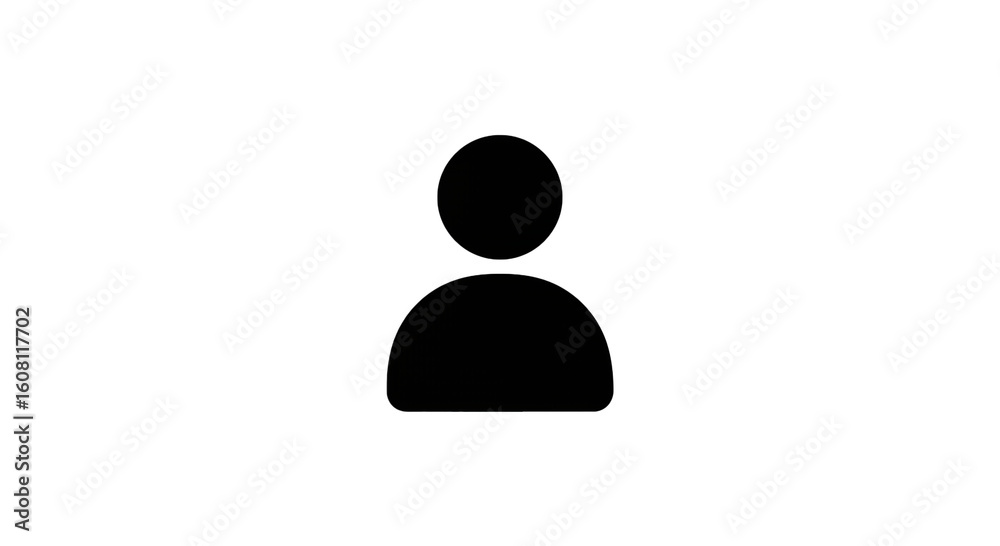 Anonymous User Profile Icon on Dark Background Anonymous User Profile Icon on Dark Background