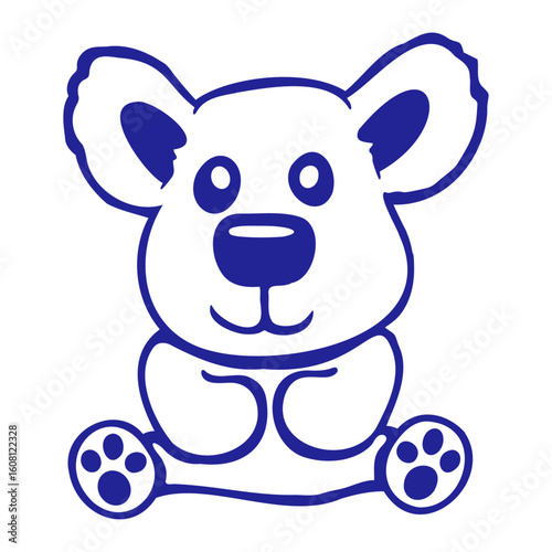 Bear Happy Smile Cute Teddy Friendly Comic Grizzly