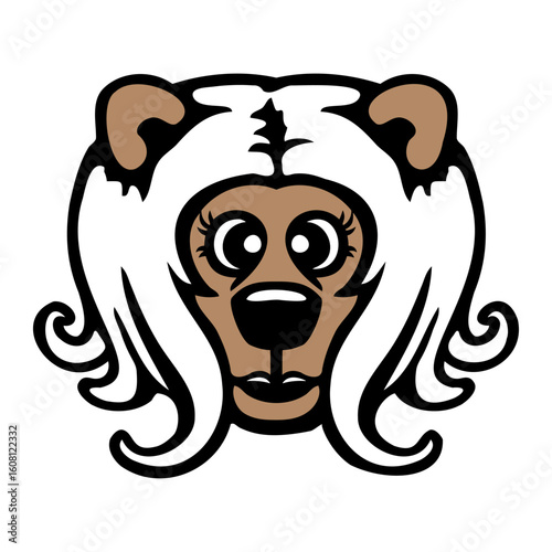 Bear Girl Long Hair Teddy Cute Beautiful Woman