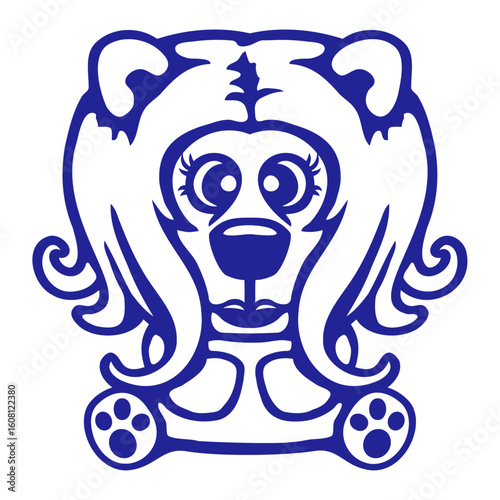 Bear Girl Long Hair Teddy Cute Beautiful Woman