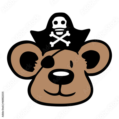 Bear Pirate Crew Captain Sailer Buccaneer Sailing