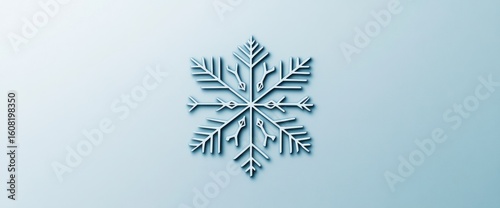 Line logo of a snowflake