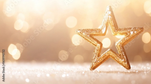 Line logo of a star