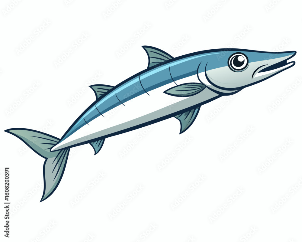 Fototapeta premium fish on white background