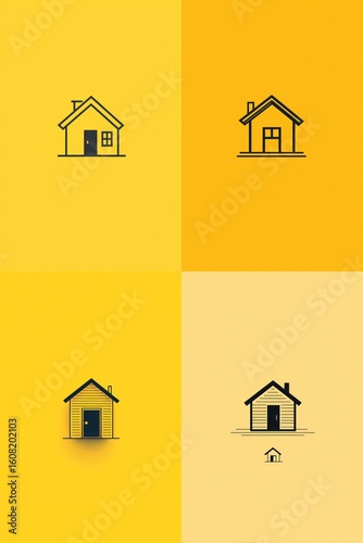  logo of a small house, modern design