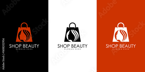 shop beauty logo vector