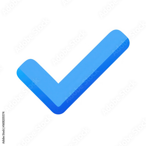 Blue check mark isolated on transparent background Free Download Blue check mark isolated on transparent background - GFXLoad