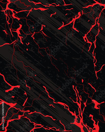 Abstract red lightning stripes background for sublimation sports jersey