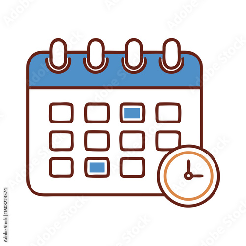 A calendar icon representing time management and schedule planning.