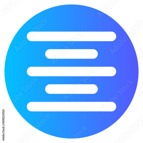 Align Center gradient icon