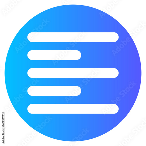 left align gradient icon