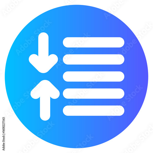 line spacing adjustment gradient icon