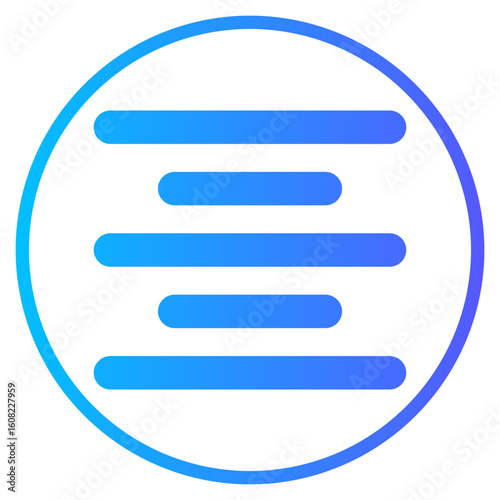 Align Center gradient icon