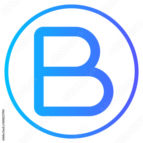 bold text gradient icon
