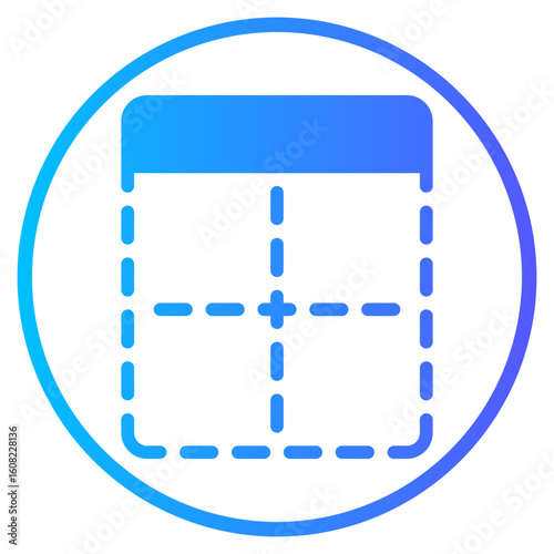 top border gradient icon