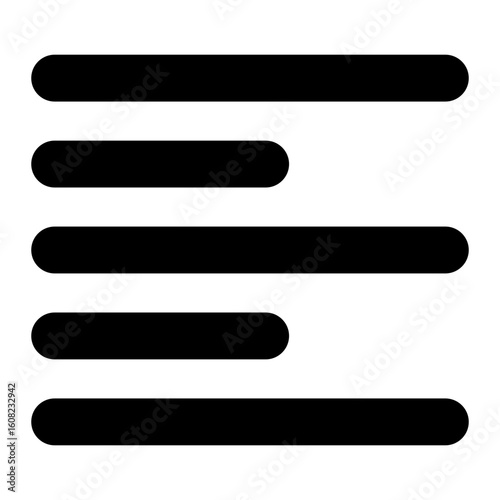 left align glyph icon