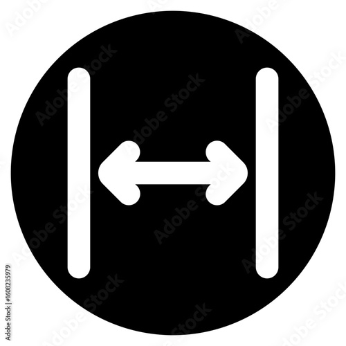 distribute spacing horizontal glyph icon