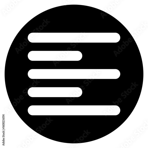 left align glyph icon