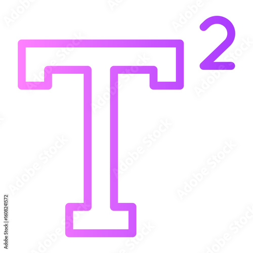 superscript gradient icon