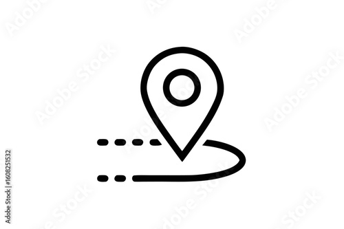 Map pointer GPS navigation icon vector symbol illustration
