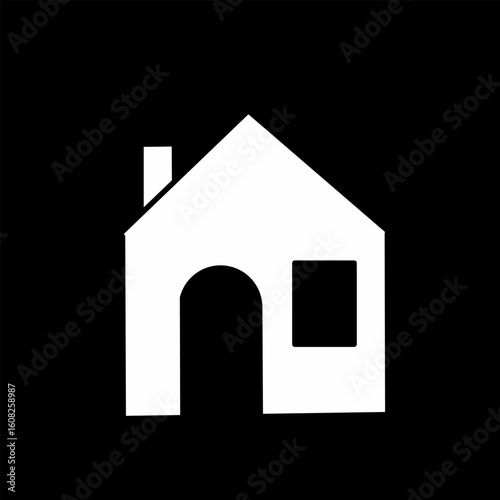 Vector graphic illustration of a house icon. house logo.