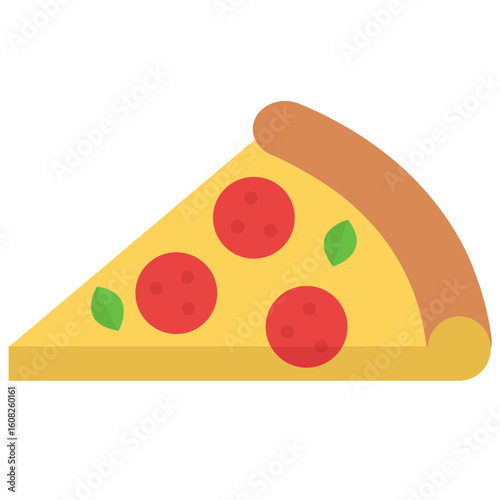 Vector Illustration of a slice of pizza